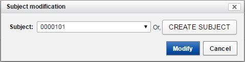 subject modification